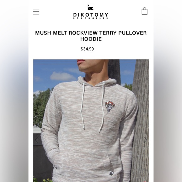 Dikotomy terry pullover hoodie size XL - Picture 6 of 6